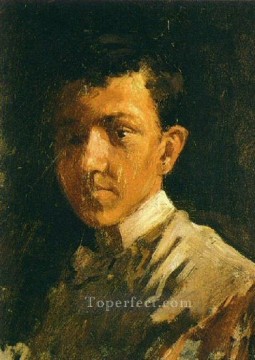 パブロ・ピカソ Painting - 短い髪の自画像 1896年 パブロ・ピカソ